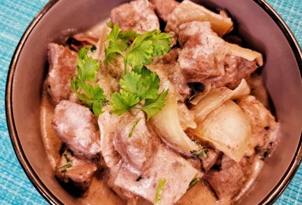 Фото шага рецепта Телячья печень в сметане 174736 шаг 11  