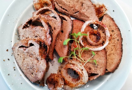 Фото шага рецепта Телячья печень 190478 шаг 11  