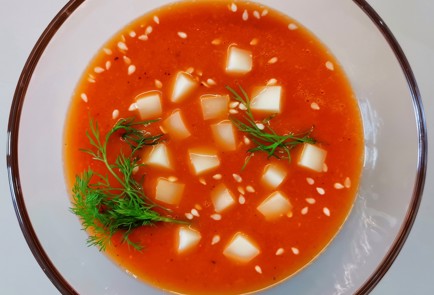 Фото шага рецепта Томатный суп на курином бульоне 173398 шаг 14  