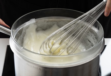 Фото шага рецепта Торт Графские развалины с безе вишней  и черносливом 151532 шаг 1  