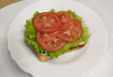 Фото шага рецепта Тосты с курицей 190749 шаг 7