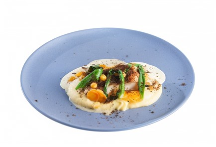 Фото шага рецепта Треска с картофельным пюре и соусом из чеснока 93125 шаг 11  