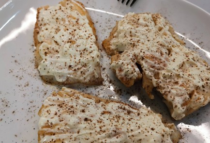 Фото шага рецепта Треска с овощным топингом 175179 шаг 10  