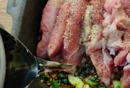 Фото шага рецепта Тушеная индейка с гречкой 189890 шаг 13  