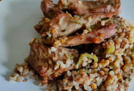 Фото шага рецепта Тушеная индейка с гречкой 189890 шаг 16  