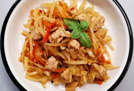 Фото шага рецепта Тушеная капуста с мясом 191410 шаг 13  