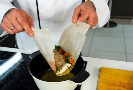 Фото шага рецепта Тушеная треска с овощным гарниром 138615 шаг 9  