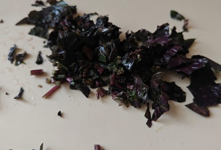 Фото шага рецепта Тушеные баклажаны с помидорами и свежим базиликом 189914 шаг 10  