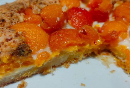 Фото шага рецепта Творожная галета с абрикосами и сыром 189703 шаг 18  