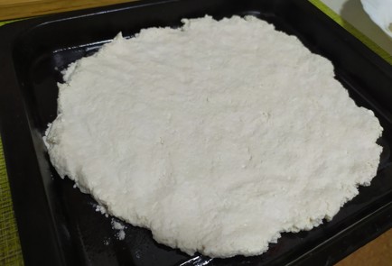 Фото шага рецепта Творожная галета с персиком и бананом 189838 шаг 7  