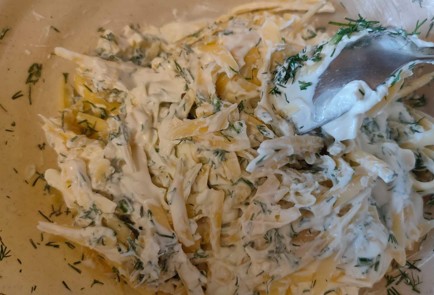 Фото шага рецепта Творожная лепешка с сыром и зеленью 188923 шаг 15  