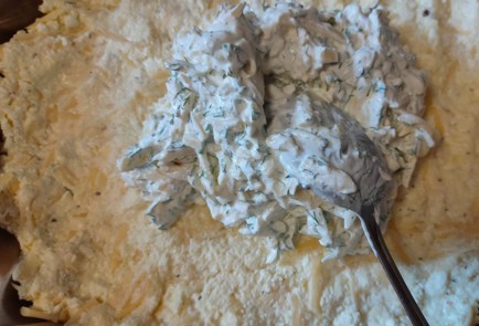 Фото шага рецепта Творожная лепешка с сыром и зеленью 188923 шаг 17  