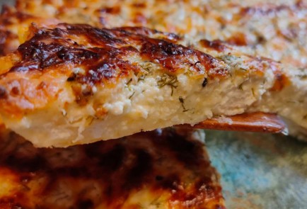 Фото шага рецепта Творожная лепешка с сыром и зеленью 188923 шаг 21  