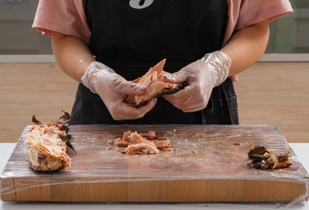 Фото шага рецепта Творожная запеканка с копченой рыбой 174641 шаг 5  