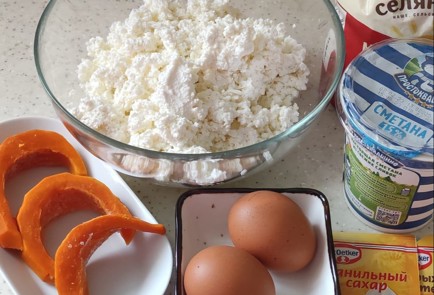 Фото шага рецепта Творожная запеканка с тыквой 163294 шаг 1