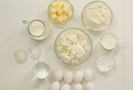 Фото шага рецепта Творожные кольца 136986 шаг 1  