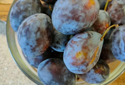 Фото шага рецепта Творожный пирог на сгущенке со сливами 190308 шаг 2  