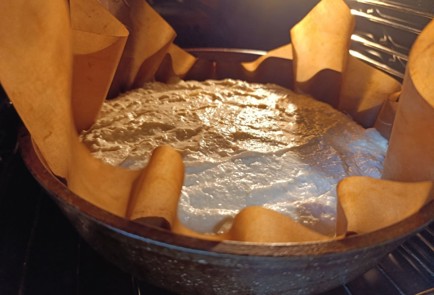 Фото шага рецепта Творожный пирог со сливами 190642 шаг 17  