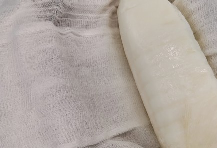 Фото шага рецепта Творожный сыр с зеленым базиликом 174154 шаг 5  