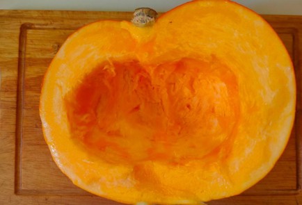 Фото шага рецепта Тыква с беконом пореем и рисом  шаг 3 