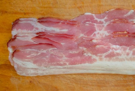 Фото шага рецепта Тыква с беконом пореем и рисом  шаг 9 