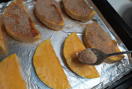 Фото шага рецепта Тыква в духовке с сахаром и корицей 190343 шаг 9  