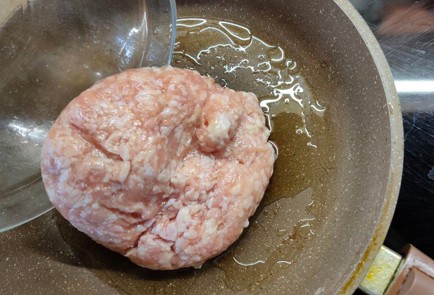 Фото шага рецепта Тыква запеченная с фаршем фасолью и пекинской капустой 175886 шаг 3  