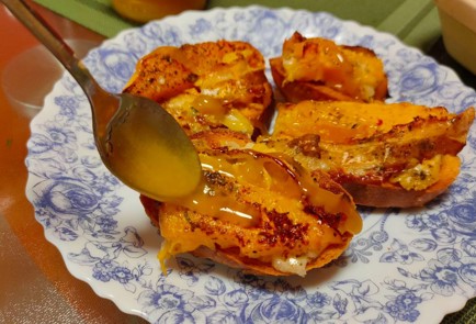 Фото шага рецепта Тыква запеченная с сыром 187486 шаг 12  