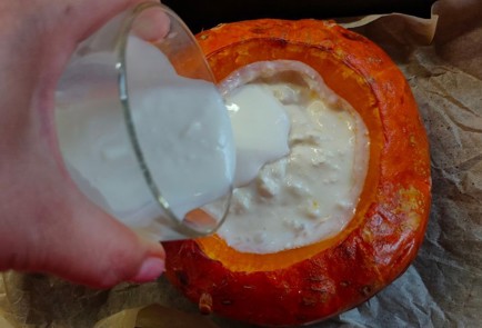 Фото шага рецепта Тыква запеченная с яблоками и творогом 174793 шаг 11  