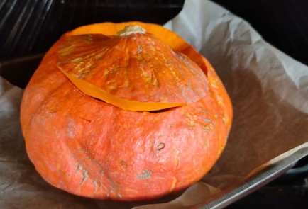 Фото шага рецепта Тыква запеченная с яблоками и творогом 174793 шаг 4  