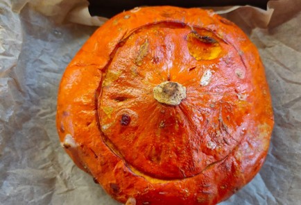 Фото шага рецепта Тыква запеченная с яблоками и творогом 174793 шаг 5  