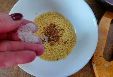 Фото шага рецепта Тыква жаренная с кускусом 176176 шаг 9