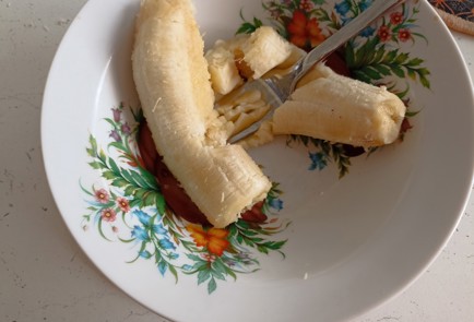 Фото шага рецепта Тыквеннобанановые блины с куркумой 191356 шаг 10  