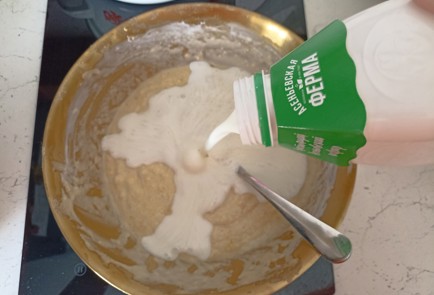 Фото шага рецепта Тыквеннобанановые блины с куркумой 191356 шаг 13  