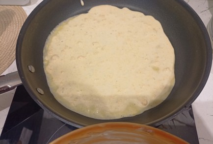 Фото шага рецепта Тыквеннобанановые блины с куркумой 191356 шаг 15  