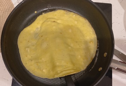 Фото шага рецепта Тыквеннобанановые блины с куркумой 191356 шаг 17  
