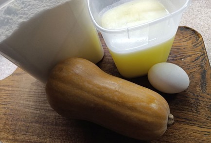 Фото шага рецепта Тыквенные оладьи 190696 шаг 1  