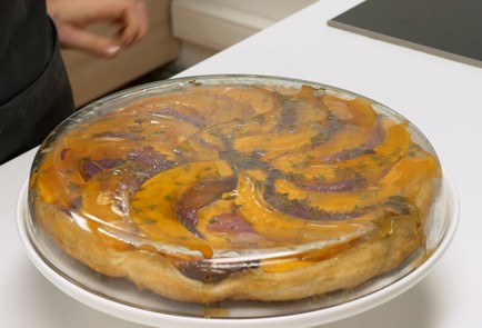 Фото шага рецепта Тыквенный тарт татен 140037 шаг 5  