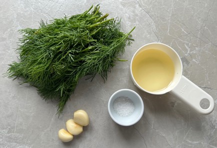 Фото шага рецепта Укропный соус 186530 шаг 1