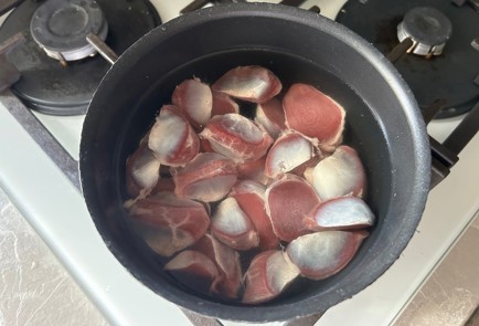 Фото шага рецепта Утиные желудки 189773 шаг 2