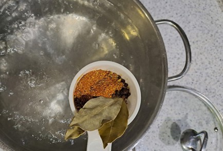 Фото шага рецепта Утка с яблоками запеченная в рукаве 189224 шаг 4  