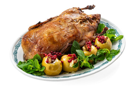 Фото шага рецепта Утка в духовке с яблоками и квашеной капустой 190698 шаг 15  