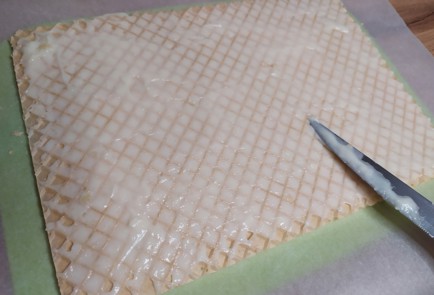 Фото шага рецепта Вафельный тортик с заварным кремом 188929 шаг 10  