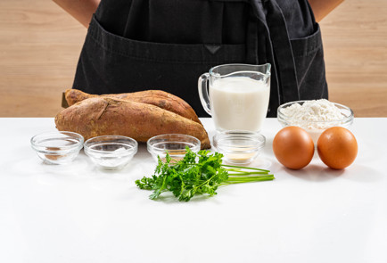 Фото шага рецепта Вафли из батата 189720 шаг 1  