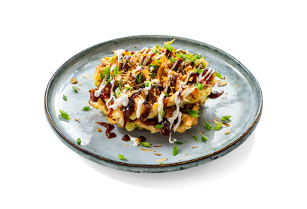 Фото шага рецепта Вафли из капусты Окономияфли 189858 шаг 10  