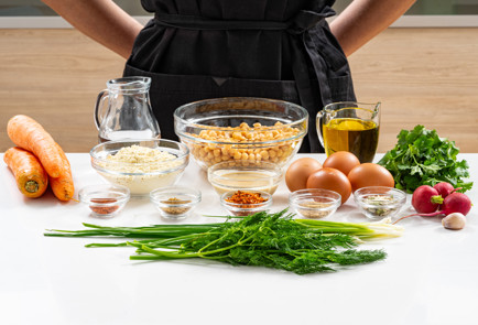 Фото шага рецепта Вафли из нута Фалафли 189850 шаг 1