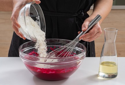 Фото шага рецепта Вафли из свеклы 175239 шаг 7  