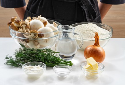 Фото шага рецепта Вареники с грибами 175429 шаг 1  