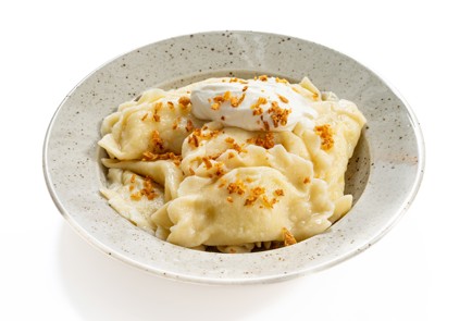 Фото шага рецепта Вареники с картошкой на заварном тесте 176086 шаг 12  