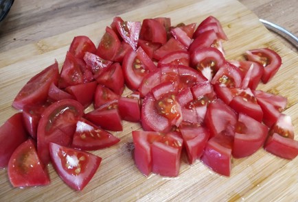 Фото шага рецепта Веер из баклажана с фаршем 189169 шаг 4  